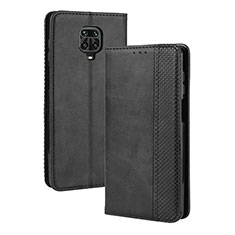 Coque Portefeuille Livre Cuir Etui Clapet BY4 pour Xiaomi Redmi Note 9S Noir