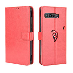 Coque Portefeuille Livre Cuir Etui Clapet BY5 pour Asus ROG Phone 3 Rouge