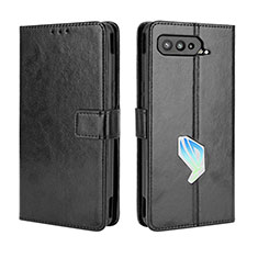 Coque Portefeuille Livre Cuir Etui Clapet BY5 pour Asus ROG Phone 5 Ultimate Noir