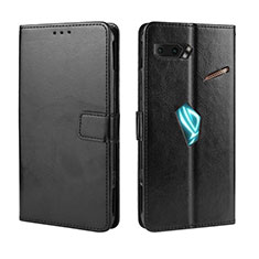 Coque Portefeuille Livre Cuir Etui Clapet BY5 pour Asus ROG Phone II ZS660KL Noir