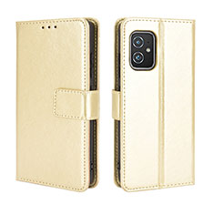 Coque Portefeuille Livre Cuir Etui Clapet BY5 pour Asus ZenFone 8 Mini Or