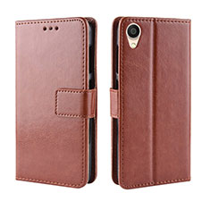 Coque Portefeuille Livre Cuir Etui Clapet BY5 pour Asus ZenFone Live L2 ZA550KL Marron