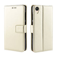 Coque Portefeuille Livre Cuir Etui Clapet BY5 pour Asus ZenFone Live L2 ZA550KL Or