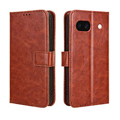 Coque Portefeuille Livre Cuir Etui Clapet BY5 pour Google Pixel 8a 5G Marron