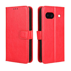 Coque Portefeuille Livre Cuir Etui Clapet BY5 pour Google Pixel 8a 5G Rouge