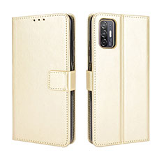 Coque Portefeuille Livre Cuir Etui Clapet BY5 pour HTC Desire 21 Pro 5G Or