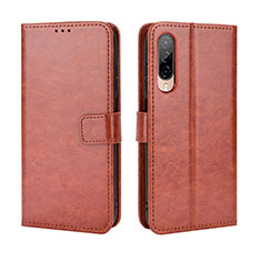 Coque Portefeuille Livre Cuir Etui Clapet BY5 pour HTC Desire 22 Pro 5G Marron