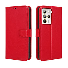 Coque Portefeuille Livre Cuir Etui Clapet BY5 pour HTC U23 5G Rouge