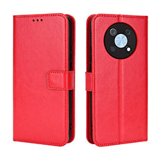 Coque Portefeuille Livre Cuir Etui Clapet BY5 pour Huawei Enjoy 50 Pro Rouge