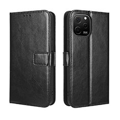 Coque Portefeuille Livre Cuir Etui Clapet BY5 pour Huawei Enjoy 50z Noir