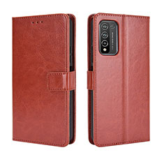 Coque Portefeuille Livre Cuir Etui Clapet BY5 pour Huawei Honor 10X Lite Marron