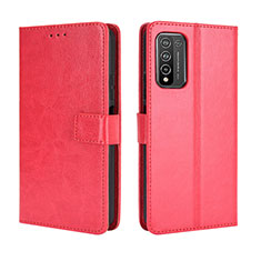 Coque Portefeuille Livre Cuir Etui Clapet BY5 pour Huawei Honor 10X Lite Rouge