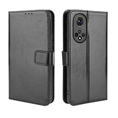 Coque Portefeuille Livre Cuir Etui Clapet BY5 pour Huawei Honor 50 5G Noir