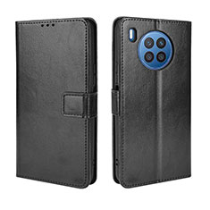 Coque Portefeuille Livre Cuir Etui Clapet BY5 pour Huawei Honor 50 Lite Noir