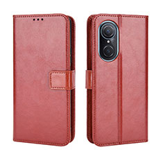 Coque Portefeuille Livre Cuir Etui Clapet BY5 pour Huawei Honor 50 SE 5G Marron