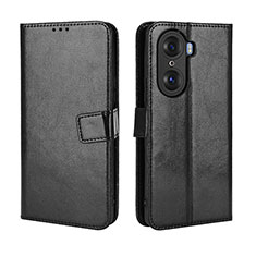 Coque Portefeuille Livre Cuir Etui Clapet BY5 pour Huawei Honor 60 5G Noir