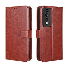 Coque Portefeuille Livre Cuir Etui Clapet BY5 pour Huawei Honor 80 GT 5G Marron