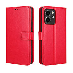 Coque Portefeuille Livre Cuir Etui Clapet BY5 pour Huawei Honor 80 SE 5G Rouge