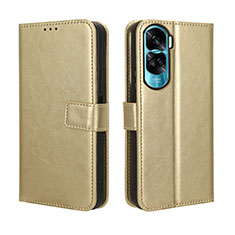 Coque Portefeuille Livre Cuir Etui Clapet BY5 pour Huawei Honor 90 Lite 5G Or