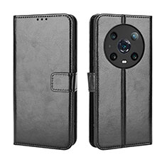 Coque Portefeuille Livre Cuir Etui Clapet BY5 pour Huawei Honor Magic4 Pro 5G Noir