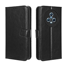 Coque Portefeuille Livre Cuir Etui Clapet BY5 pour Huawei Honor Magic5 5G Noir