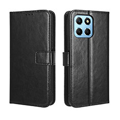 Coque Portefeuille Livre Cuir Etui Clapet BY5 pour Huawei Honor X6 5G Noir