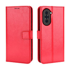 Coque Portefeuille Livre Cuir Etui Clapet BY5 pour Huawei Nova 10 Pro Rouge