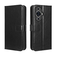 Coque Portefeuille Livre Cuir Etui Clapet BY5 pour Huawei Nova 11 Noir