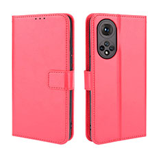 Coque Portefeuille Livre Cuir Etui Clapet BY5 pour Huawei Nova 9 Rouge