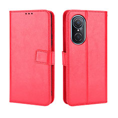 Coque Portefeuille Livre Cuir Etui Clapet BY5 pour Huawei Nova 9 SE Rouge