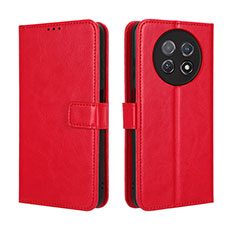 Coque Portefeuille Livre Cuir Etui Clapet BY5 pour Huawei Nova Y91 Rouge