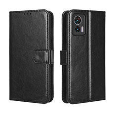 Coque Portefeuille Livre Cuir Etui Clapet BY5 pour Motorola Moto Edge 30 Neo 5G Noir