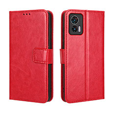 Coque Portefeuille Livre Cuir Etui Clapet BY5 pour Motorola Moto Edge 30 Neo 5G Rouge