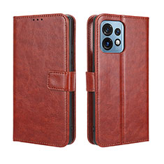 Coque Portefeuille Livre Cuir Etui Clapet BY5 pour Motorola Moto Edge 40 Pro 5G Marron