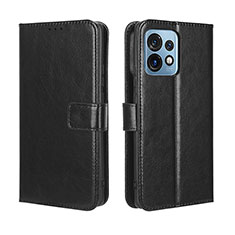 Coque Portefeuille Livre Cuir Etui Clapet BY5 pour Motorola Moto Edge Plus (2023) 5G Noir