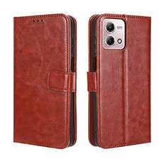 Coque Portefeuille Livre Cuir Etui Clapet BY5 pour Motorola Moto G Stylus (2023) 4G Marron