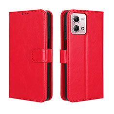 Coque Portefeuille Livre Cuir Etui Clapet BY5 pour Motorola Moto G Stylus (2023) 5G Rouge