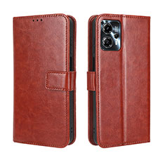 Coque Portefeuille Livre Cuir Etui Clapet BY5 pour Motorola Moto G13 Marron