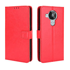 Coque Portefeuille Livre Cuir Etui Clapet BY5 pour Nokia 7.3 Rouge