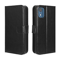 Coque Portefeuille Livre Cuir Etui Clapet BY5 pour Nokia C02 Noir