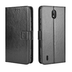 Coque Portefeuille Livre Cuir Etui Clapet BY5 pour Nokia C2 Noir