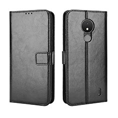 Coque Portefeuille Livre Cuir Etui Clapet BY5 pour Nokia C21 Noir