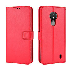 Coque Portefeuille Livre Cuir Etui Clapet BY5 pour Nokia C21 Rouge