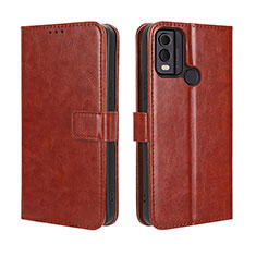 Coque Portefeuille Livre Cuir Etui Clapet BY5 pour Nokia C22 Marron