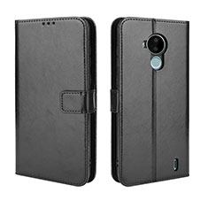 Coque Portefeuille Livre Cuir Etui Clapet BY5 pour Nokia C30 Noir