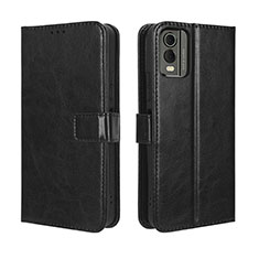 Coque Portefeuille Livre Cuir Etui Clapet BY5 pour Nokia C32 Noir