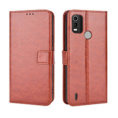 Coque Portefeuille Livre Cuir Etui Clapet BY5 pour Nokia G11 Plus Marron