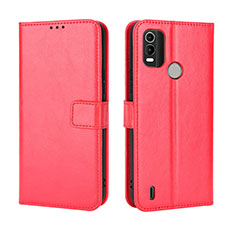 Coque Portefeuille Livre Cuir Etui Clapet BY5 pour Nokia G11 Plus Rouge