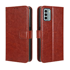 Coque Portefeuille Livre Cuir Etui Clapet BY5 pour Nokia G22 Marron