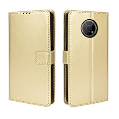 Coque Portefeuille Livre Cuir Etui Clapet BY5 pour Nokia G300 5G Or